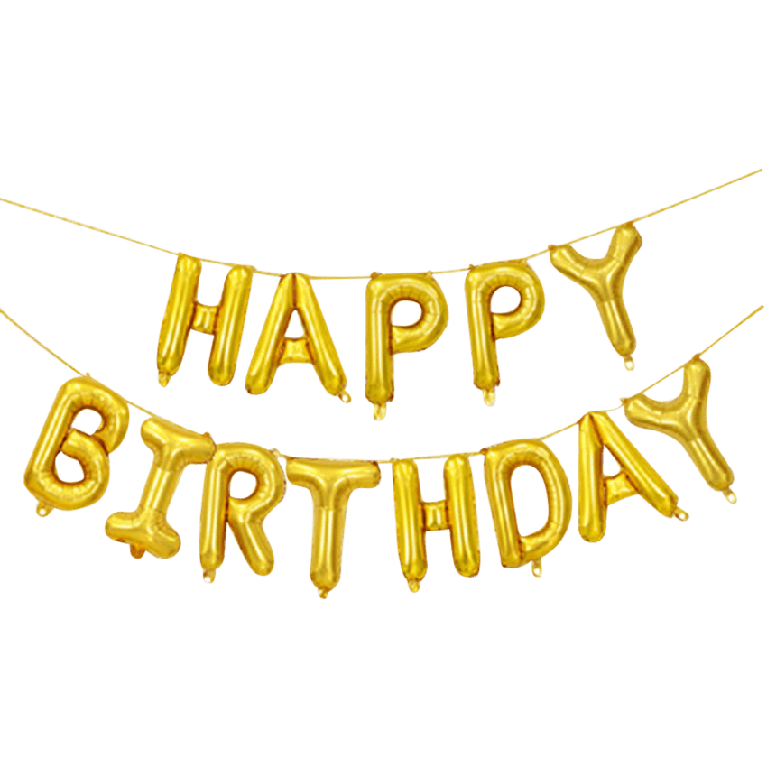 Buy Online Happy Birthday Foil Balloons  Birthday Party Supplies – The  Party Hat Shop